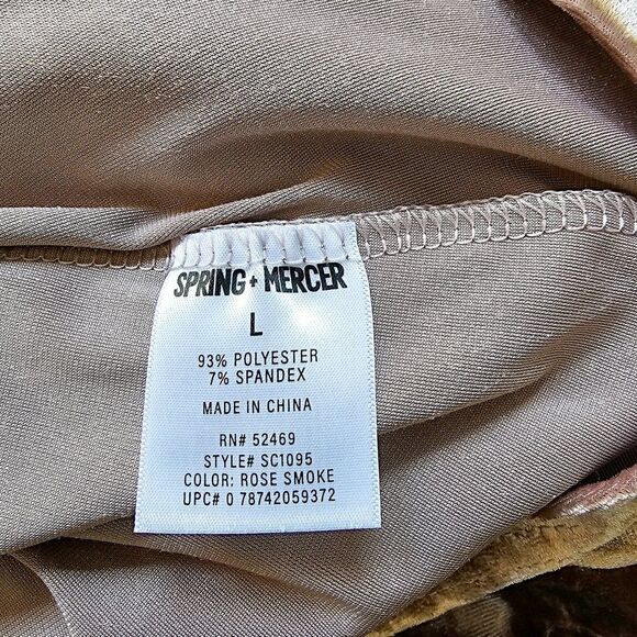 Spring + Mercer Velvet Legging Tee Hi-Low Tunic in Rose Smoke Size L - Picture 5 of 5